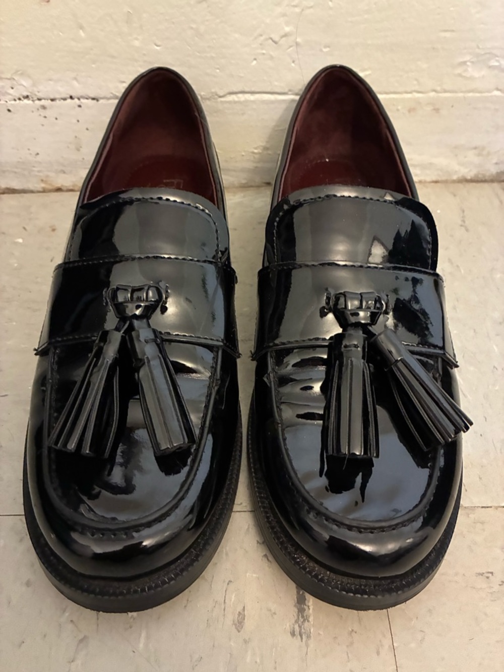 Franco Sarto Black Loafers Size 6.5